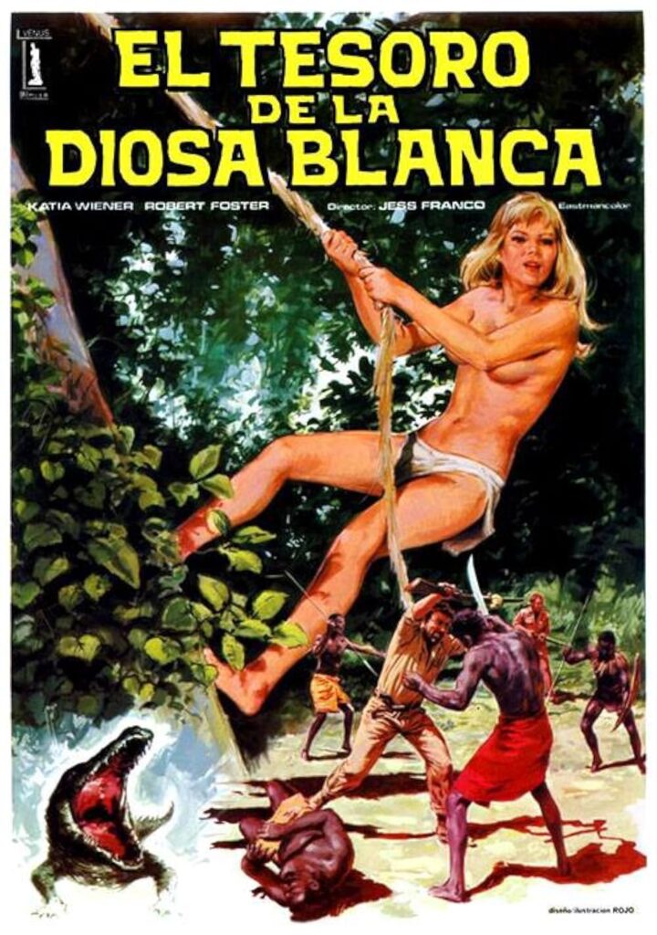 MV5BYzc0ZTBkYmEtMmZlZi00MDlkLWI0YTMtMTA5ZGIxNjA2NzhhXkEyXkFqcGc@._V1_FMjpg_UX1000_-720x1024 Ver o descargar el delirio tropical de Jess Franco: crítica a 'El tesoro de la diosa blanca'