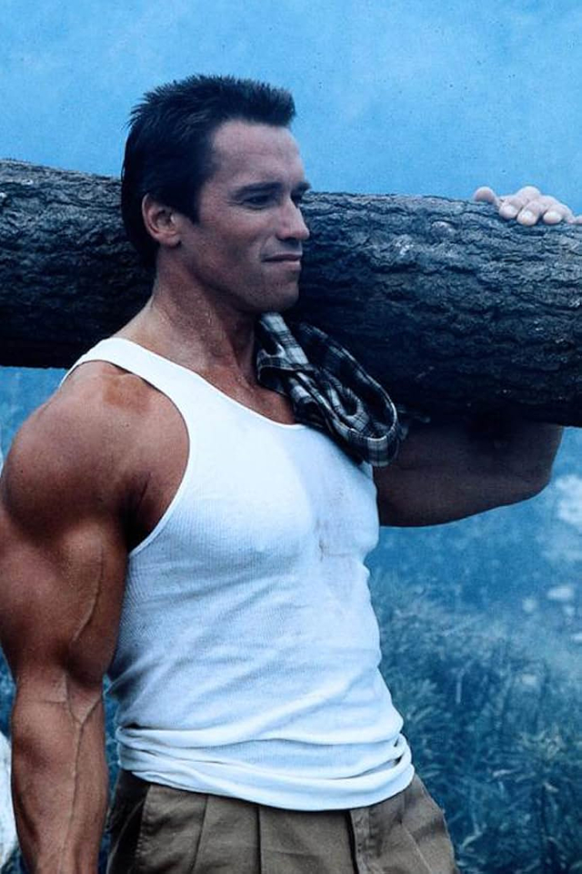 arnold-schwarzenegger-14 Fotos impresionantes de Arnold Schwarzenegger como el coronel John Matrix en el rodaje de Commando (1985)