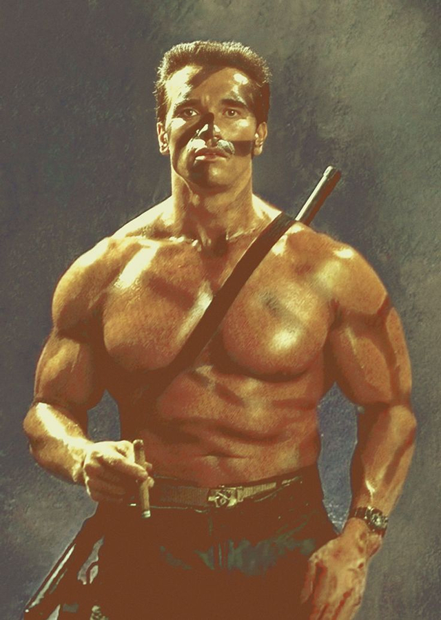 arnold-schwarzenegger-21 Fotos impresionantes de Arnold Schwarzenegger como el coronel John Matrix en el rodaje de Commando (1985)
